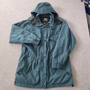 Helly Hansen Mens Waterproof Breathable Hooded Parka Jacket Teal L